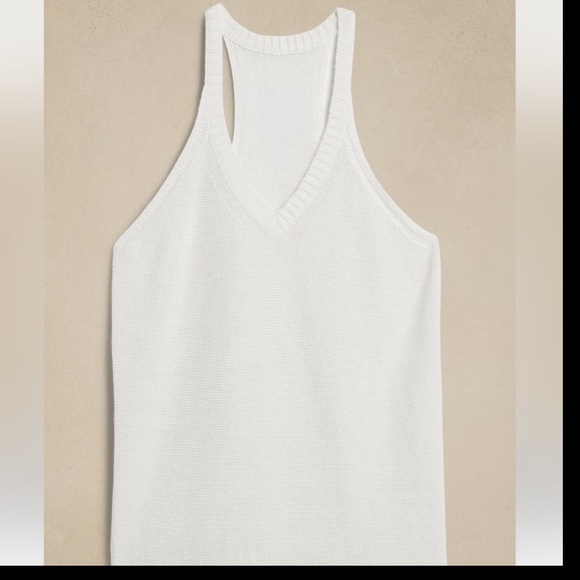 NWT BANANA REPUBLIC TEIA LINEN SWEATER TANK - Picture 3 of 7